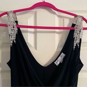 Black Two-Piece Pant Set w/rhinestones - maybe for New Years?